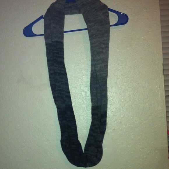 Gray-Black Infinity Scarf