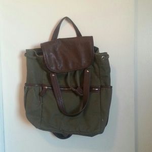Green And Brown Backpack