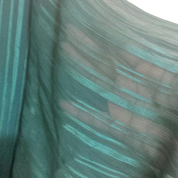 Sexy sheer turquoise top BNWT. °°SOLD°° - Picture 2 of 4