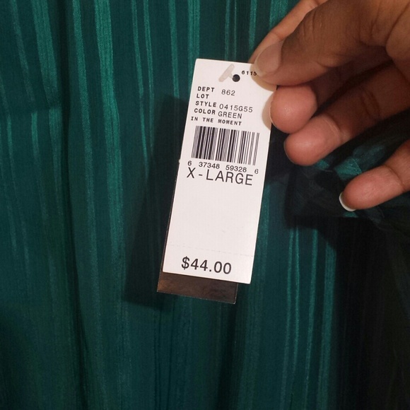 Sexy sheer turquoise top BNWT. °°SOLD°° - Picture 3 of 4