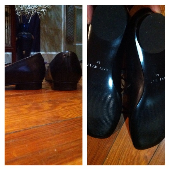 Nine West Black Leather Ghillie Inspired Shoes - Picture 4 of 4