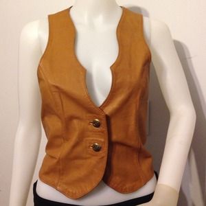 Leather vest