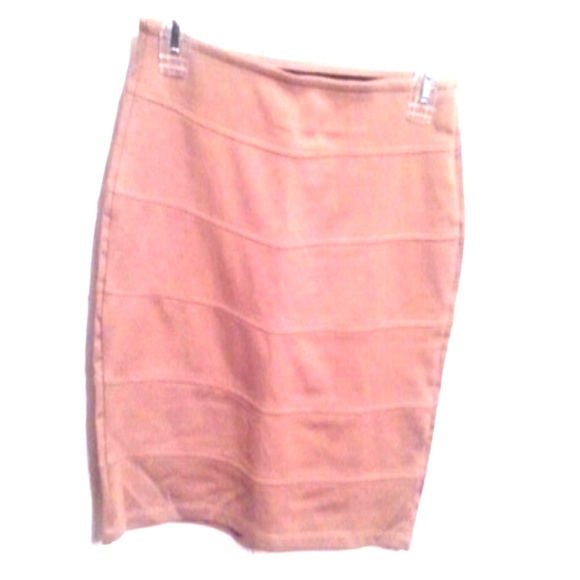 Nude/tan bandage style skirt