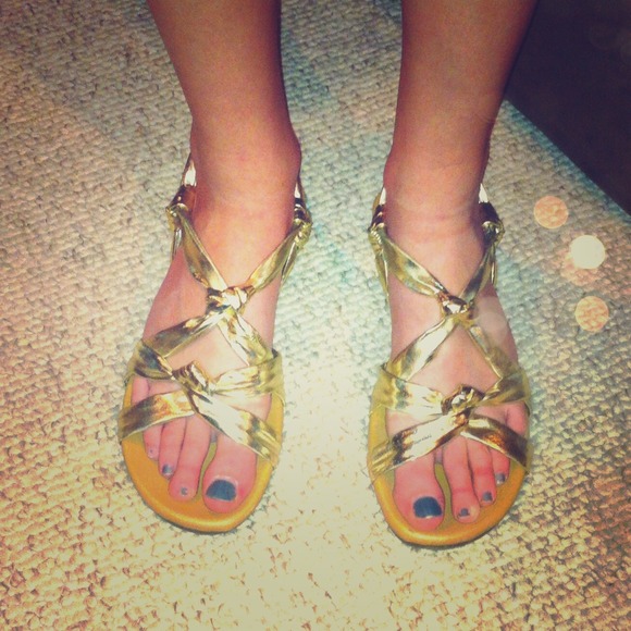 Gold Steve Madden Sandals