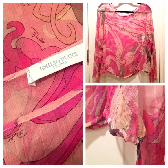 Emilio Pucci Silk Pink Top