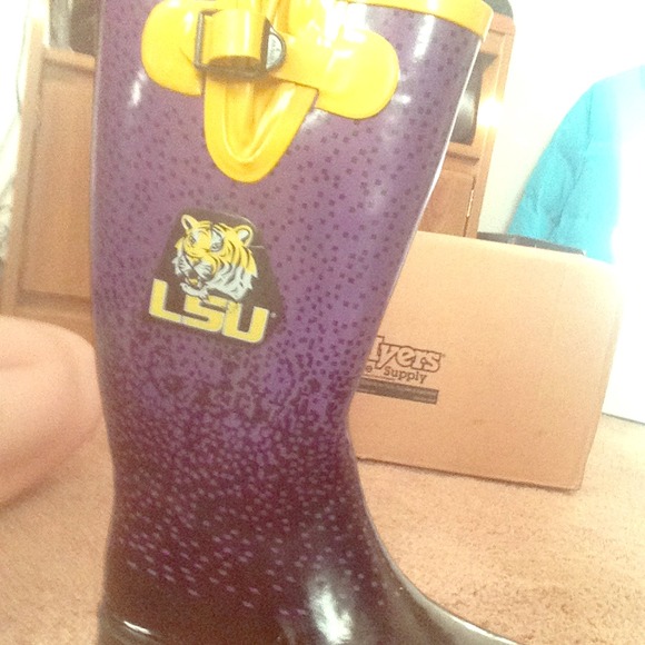 L.S.U.  LSU  Rain boots