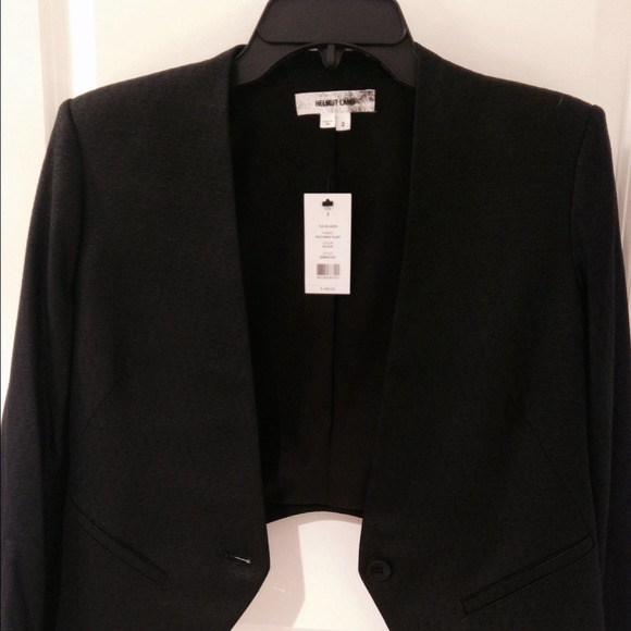 Black Helmut Lang Tux One Button Blazer - Picture 4 of 4