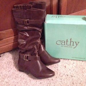Cathy Jean Double Buckle Boots