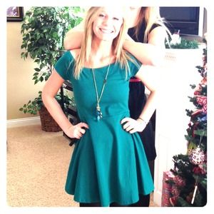 Dark green/blue dress👗