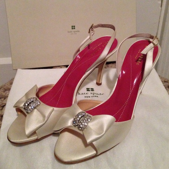 Kate Spade Gali Ivory/Satin sandal