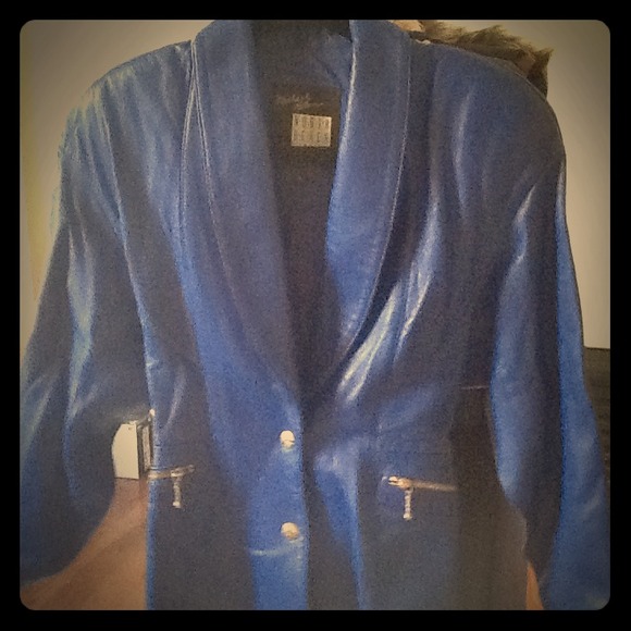 Vintage leather jacket.