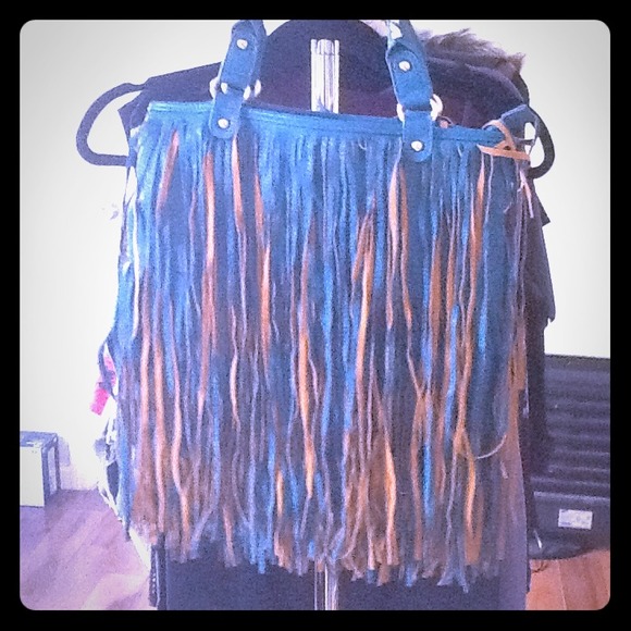 Fringe purse.