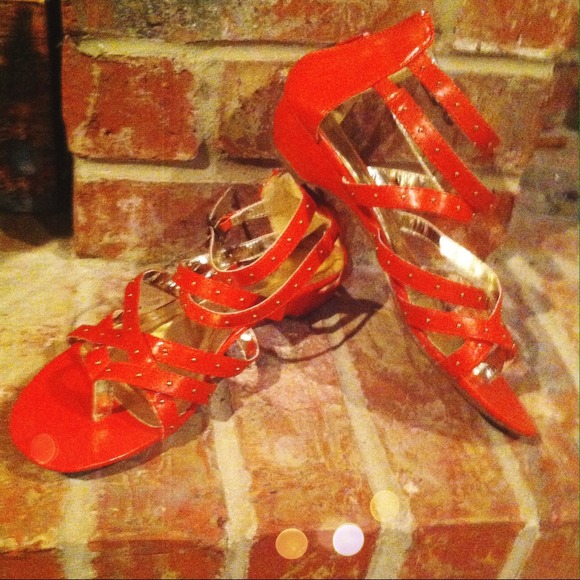 Strappy Orange Sandals