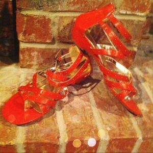 Strappy Orange Sandals
