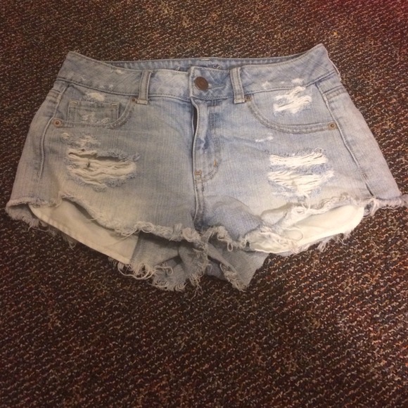 Destroyed High Waisted American Eagle Shorts
