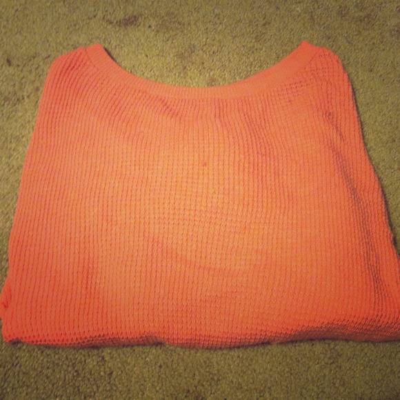 Hot pink forever21 knit sweater
