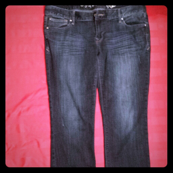 Express Dark Wash Boot cut Jeans 12 Petite
