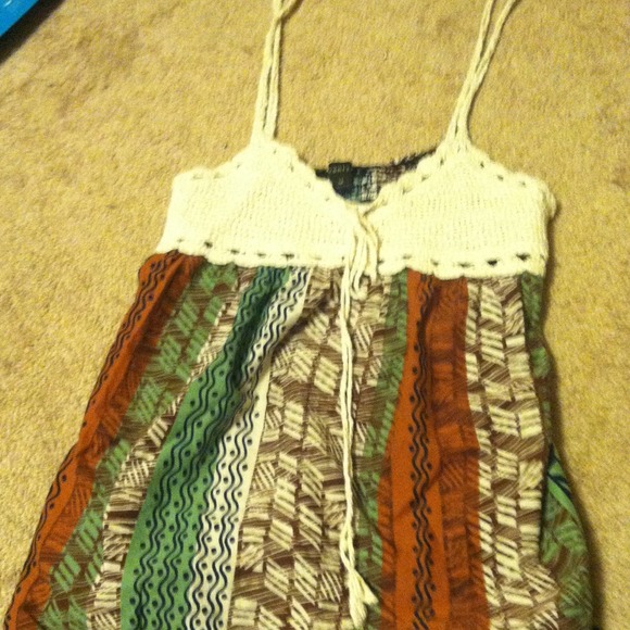 Tribal & knit tanktop