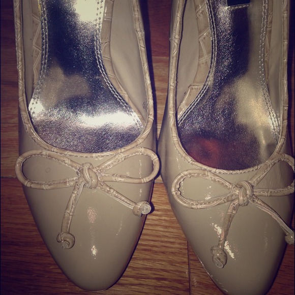 White House black market nude heels