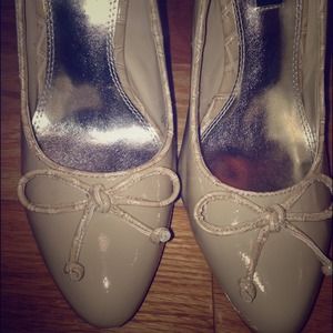 White House black market nude heels