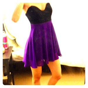 Colorblock cocktail dress