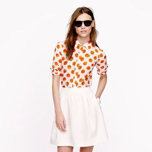 J. Crew citrus print shirt