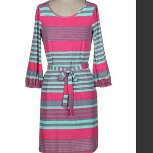 Stripped tie dress