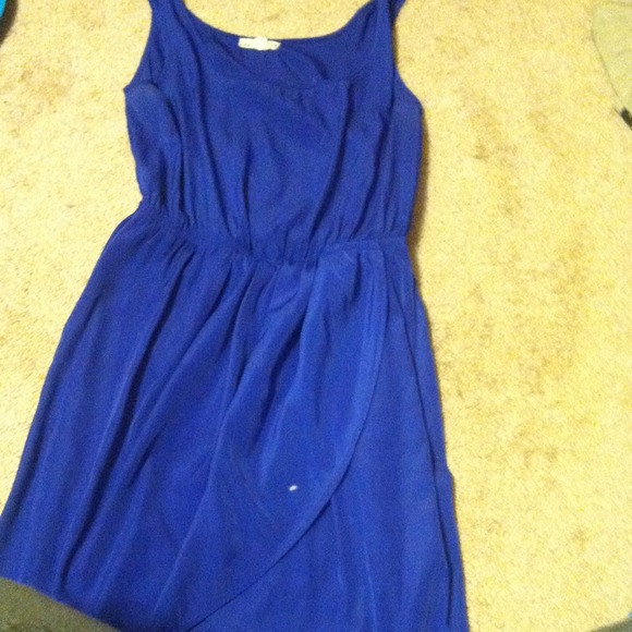 Royal blue beautiful wrap dress sexy