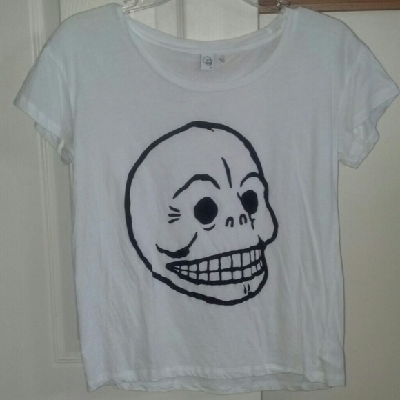 Size XS Cheap Monday Classic Skull Logo Tee