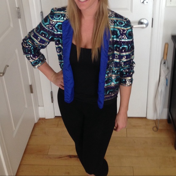 Vintage beaded and sequin jacket - Picture 3 of 4