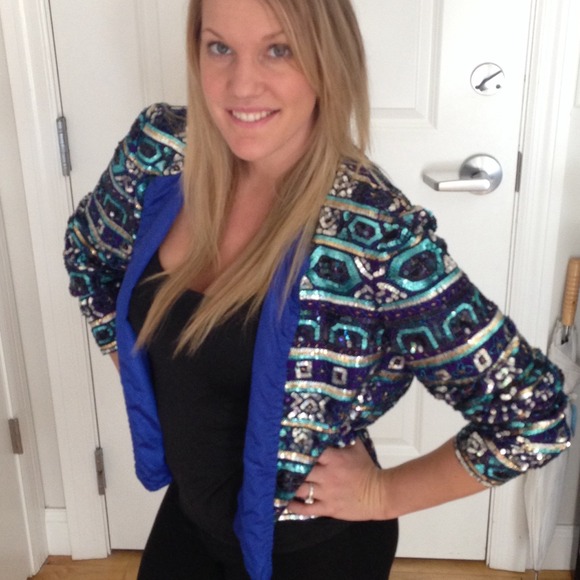 Vintage beaded and sequin jacket - Picture 4 of 4