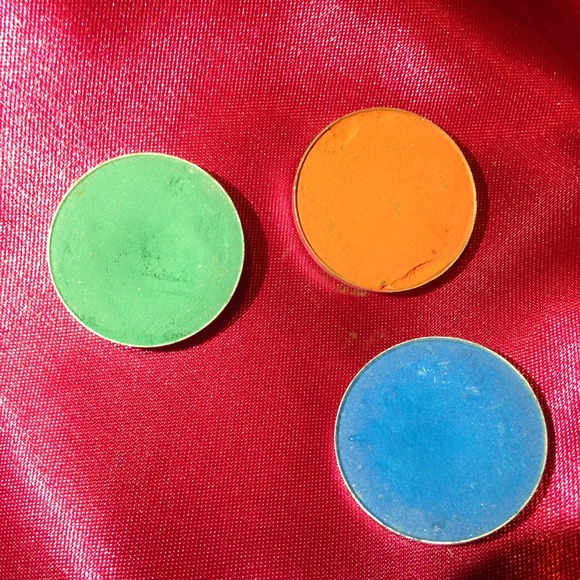 MAC Cosmetics Other - Mac Eye Shadow Bundle: Electric eel, Orange, Green