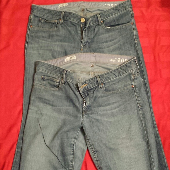 2 Pairs Gap Curvy Fit Flared Jeans stretch