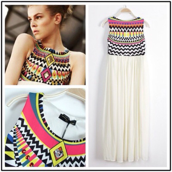 SOLD! Tribal Maxi Dress