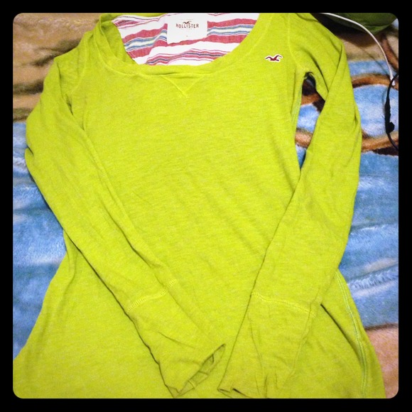 Green Hollister long sleeve