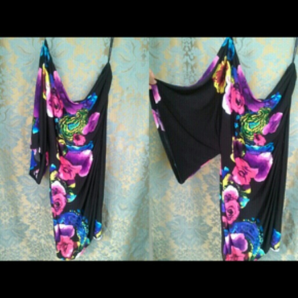 ONE SLEEVE KIMONO DRESS