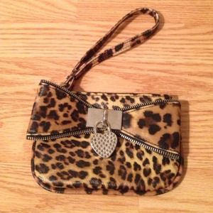 Leopard wristlet