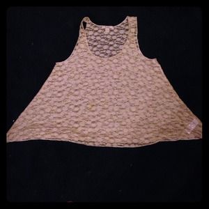 Forever21 lace beige top, never worn!