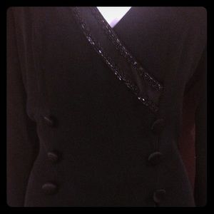 Timeless & Classy black TUXEDO style dress