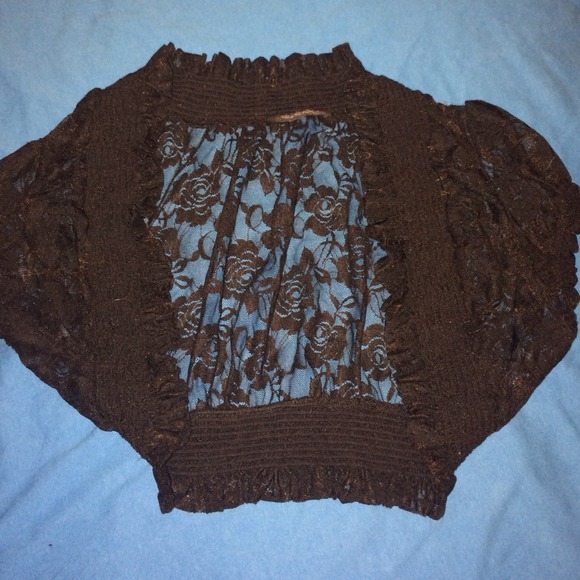 ⚡️SOLD⚡️Black lace mini tank cover up