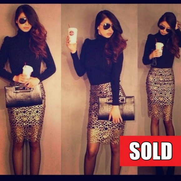 Gold Skirt (bought off another Posher)