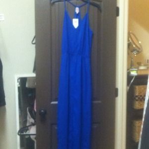 Cobalt blue maxi dress