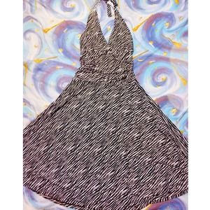 Halter tie zebra print dress ✨✨in bundle✨✨