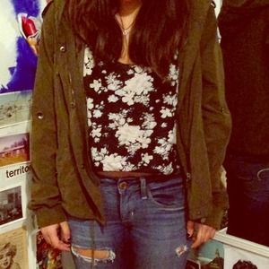 Brandy Melville bundle army jacket and tank