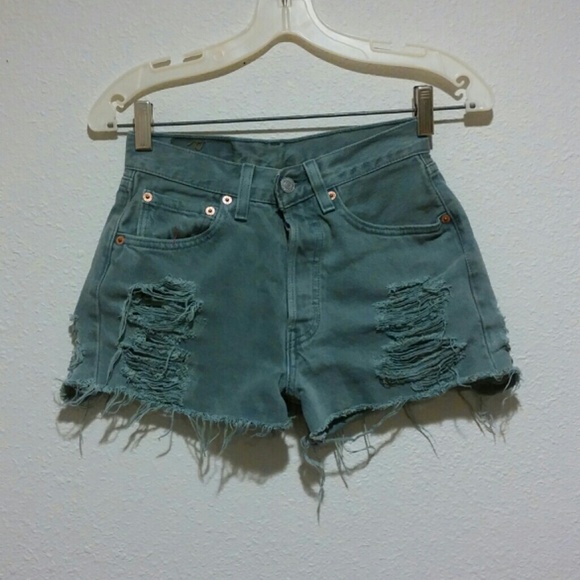 **Sold**Destroyed High Waisted Shorts