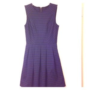 Small mossimo black/blue stripes dress