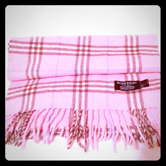 Pink Burberry Scarf