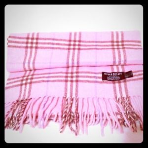 Pink Burberry Scarf