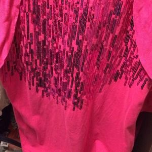 Cute pink sequin top