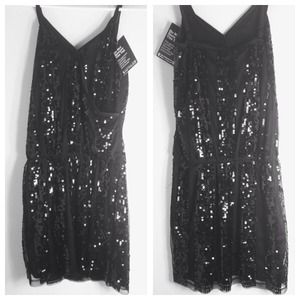 EXPRESS Gatsby Glam Sequin Party Dress